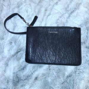 Calvin Klein Black Wristlet Clutch